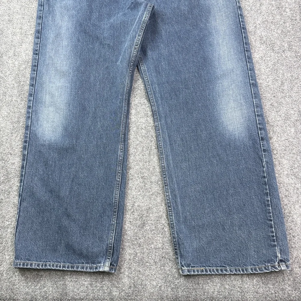 Vintage Levis 569 Mens Loose Straight Jeans 38x30 Blue Medium Wash Y2K Denim